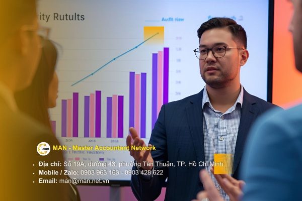 Cuộc họp nhóm kiểm toán nội bộ thảo luận kết quả và đề xuất biện pháp cải tiến quy trình