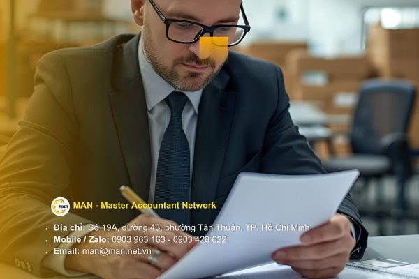 Kiểm toán viên đang rà soát hồ sơ tài sản cố định của doanh nghiệp
