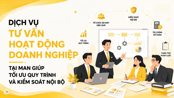 Dịch vụ tư vấn hoạt động doanh nghiệp tại MAN giúp tối ưu quy trình và kiểm soát nội bộ