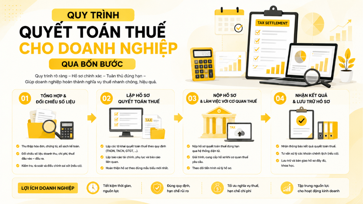Dịch vụ quyết toán thuế trọn gói cho cá nhân và doanh nghiệp