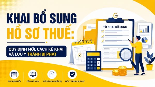 Khai bổ sung hồ sơ thuế? Quy định mới, cách kê khai và lưu ý tránh bị phạt