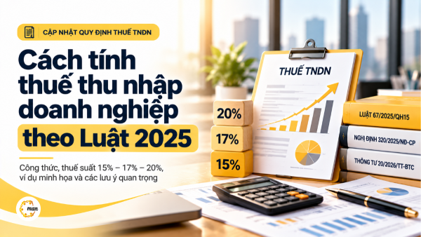 Cách tính thuế thu nhập doanh nghiệp kèm ví dụ