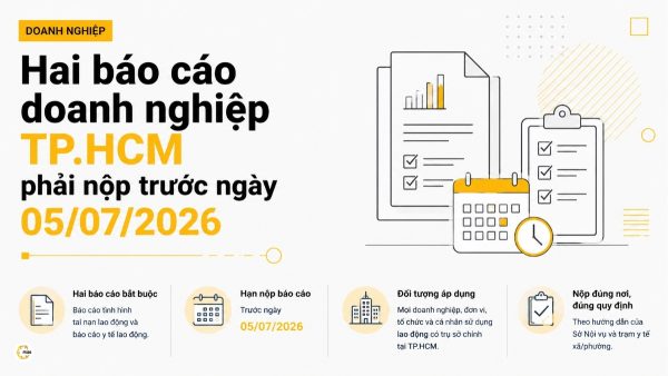 Hai báo cáo doanh nghiệp TP.HCM phải nộp trước ngày 05/07/2026