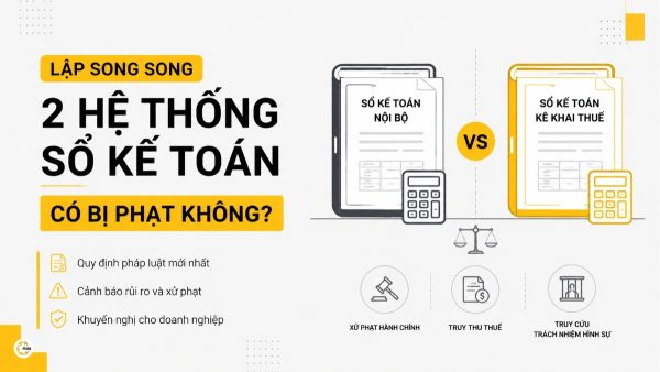 Lập song song 2 hệ thống sổ kế toán có bị phạt không