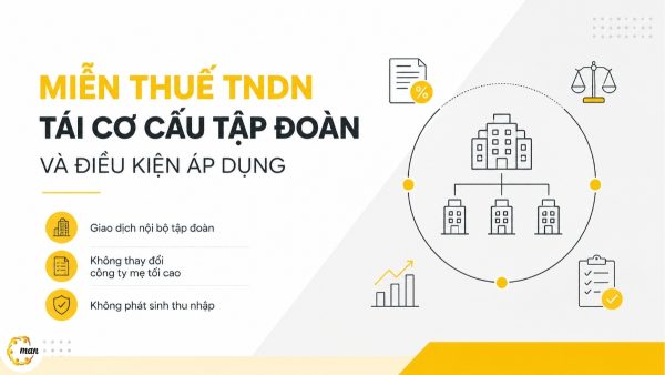 Miễn thuế TNDN tái cơ cấu tập đoàn và điều kiện áp dụng
