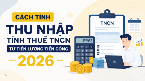 Cách tính thu nhập tính thuế TNCN từ tiền lương tiền công 2026