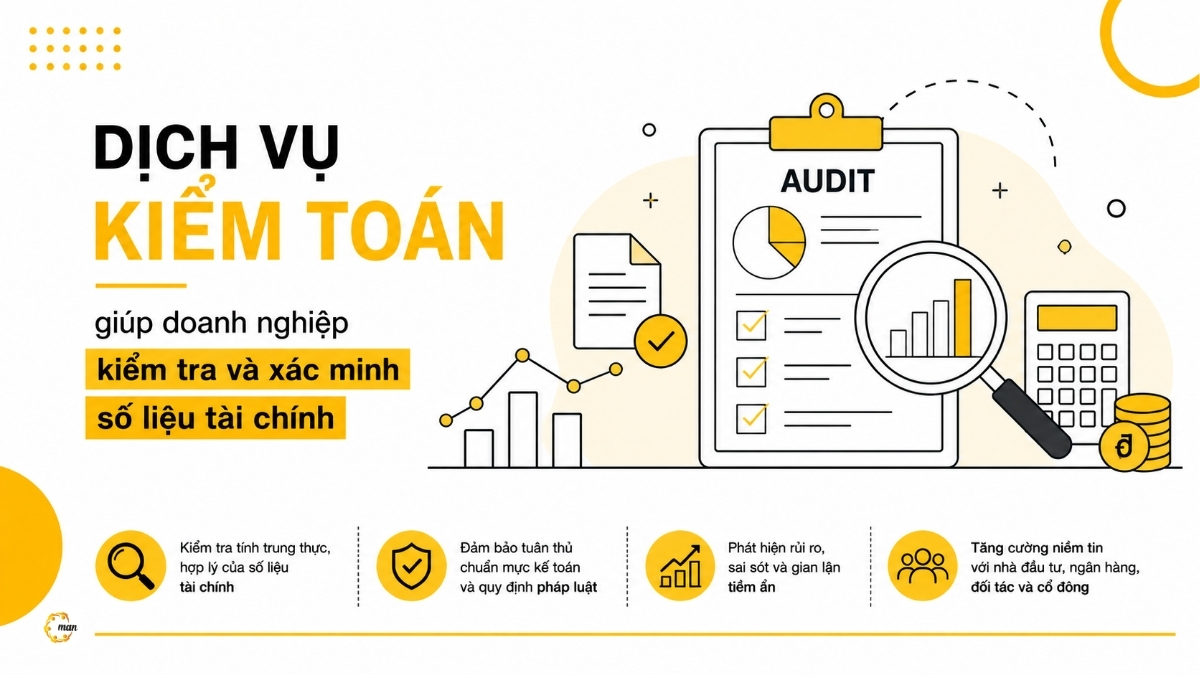 Dịch vụ kiểm toán giúp doanh nghiệp kiểm tra và xác minh số liệu tài chính
