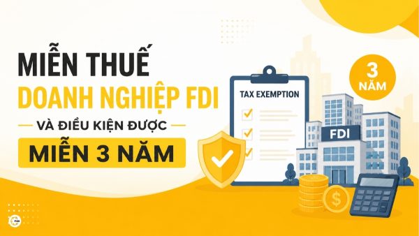 Miễn thuế doanh nghiệp FDI và điều kiện được miễn 3 năm