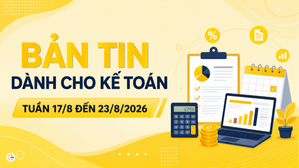 Bản tin dành cho kế toán tuần 3 tháng 08