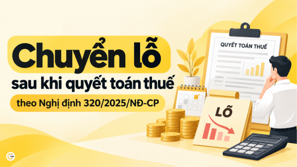 Chuyển lỗ sau khi quyết toán thuế