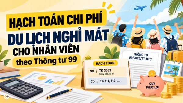 Hạch toán chi phí du lịch nghỉ mát cho nhân viên