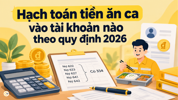 Hạch toán tiền ăn ca