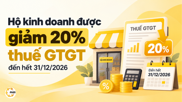 Hộ kinh doanh được giảm 20%