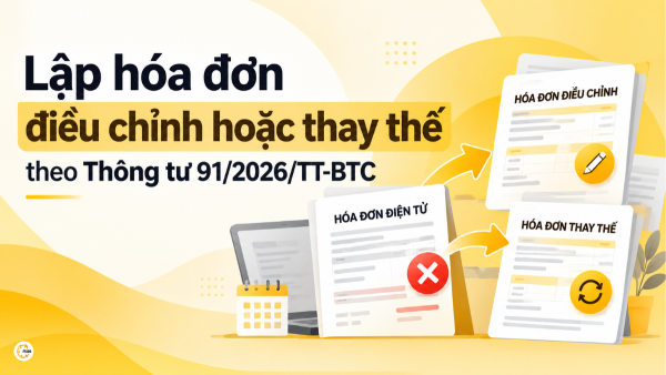 Lập hóa đơn điều chỉnh hoặc thay thế